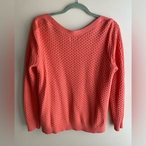 Peachy Waffle Sweater
